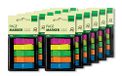 SIGEL Z-index 7 x 7,70 cm, 12 stuks | HN489, 2400 vellen, dispenser Z, 5 neonkleuren