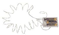 Out of the blue draad lichtketting met 20 warm LED en timer, wit, 8,5 x 7,5 cm