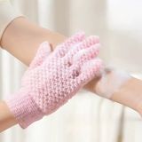 New Age Devi Goodies and Living Groothandel New Age Devi - Scrub Handsschoenen Set - Blauw en Roze