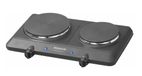Taurus Volcano Duo Noir, Acier inoxydable Comptoir 120 cm Plaque scellée 2 zone(s)