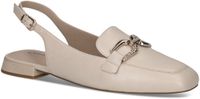 CAPRICE Elegante leren slingback-loafer voor dames, Cream Perlato, 38 EU