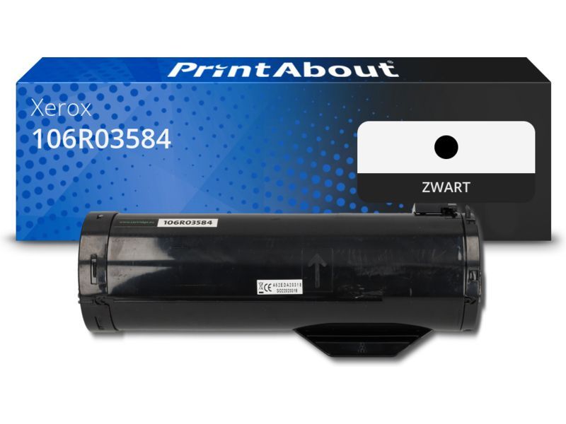 PrintAbout Toner 106R03584 Zwart Extra hoge capaciteit geschikt voor Xerox