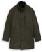 Tom Tailor - 2-in-1 wollen jas met uitneembaar inzetstuk - Maat XXL - dark black green herringbone