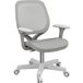 Fauteuil de bureau ergonomique, chaise pivotante réglable en hauteur 55 x 48 x 82,5-94,5 cm, couleur grise