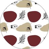 Bonateks Ronde digitaal bedrukte muismat, antislip onderkant, voor kantoor en thuis, diameter: 22 cm