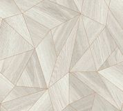 Living Walls Houtlook Behang Grafisch Grijs Beige Goud 53 cm x 1005 cm