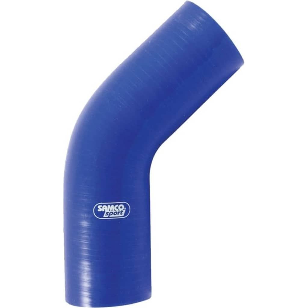 Samco Sport siliconen slang lucht/water Ø63mm 125mm 45° blauw