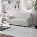 Italian Bed Linen Modieuze bankovertrek met volledige afdekking, crèmekleurig, 2-zits