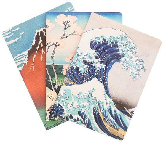 Grupo Erik Hokusai The Great Wave Of Kanagawa A5 Notitieboekjes Set Van 3