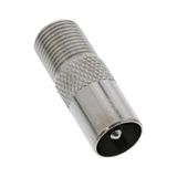 InLine 69915D IEC naar F adapter, zilver