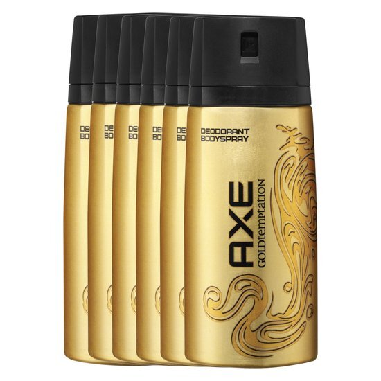 AXE Gold Temptation Deodorant - 6 x 150 ml - Voordeelverpakking