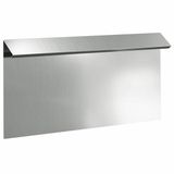 vidaXL Slakkenhekje 50 x 3,5 x 25 cm gegalvaniseerd staal zilver