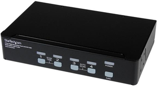 StarTech.com 4-poort Hoge-Resolutie USB DVI Dual-Link KVM-switch met Audio