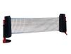 Happy People Unisex jeugd 74448 flexibele tafeltennisnet, tafeltennisnet, lichtgrijs, tot 2 meter uittrekbaar