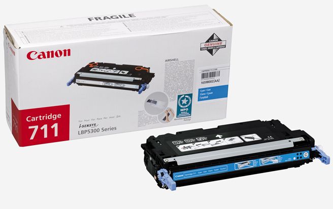 Canon 711 Cyaan Tonercartridge - 1659B002