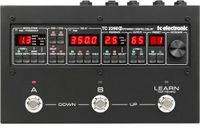 TC Electronic 2290 Dynamisch digitaal vertragingspedaal met 128 voorinstellingen, 3 pedaalschakelaars, speciale Tik Tempo 'Learn' met onderverdelingen en invoeging van feedback-effecten