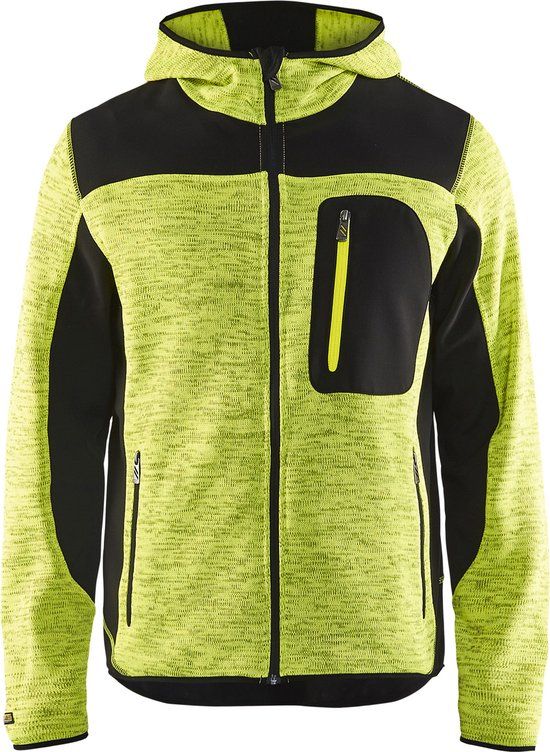 Blåkläder Blaklader Gebreide vest Softshell geel - maat L