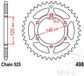 JT Sprockets JTR498.38 Achtertandwiel