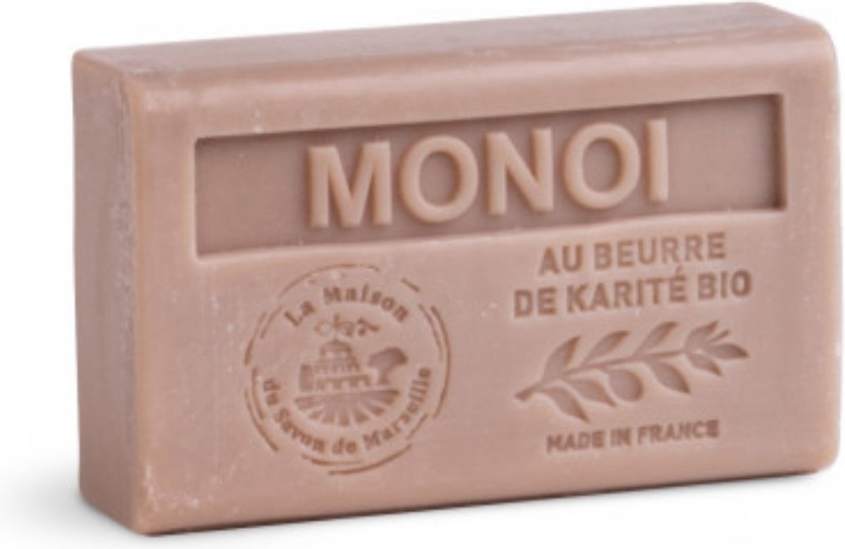 la Maison du Savon de Marseille 4 x Biologische Shea Butter Zeep - MONOI - à 125 gr.