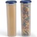 Unyqoos® boîtes de rangement hermétiques, set de 2, transparent, plastique sans BPA, 10,5 x 28,6 cm