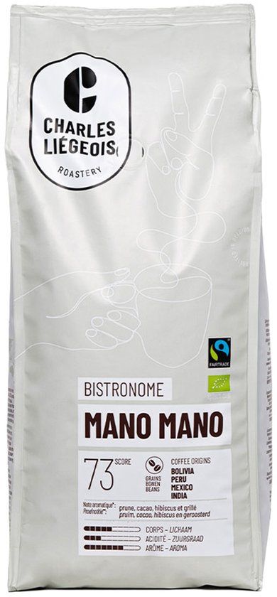 Charles Liégeois Koffiebonen Mano Mano, 1 kg