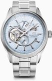 Orient Star RE-AV0127L00B Open Heart Limited Edition Montre homme - Bleu/Argenté