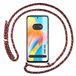Tumundosmarphone transparante beschermhoes voor Oppo A98 5G met trekkoord, roze/goud