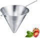 Westmark Chinois Pro puntzeef – fijne zeef met rondom perforaties – roestvrijstalen zeef – perfect voor bouillon, crèmes en sauzen – zilver, Ø 23 cm