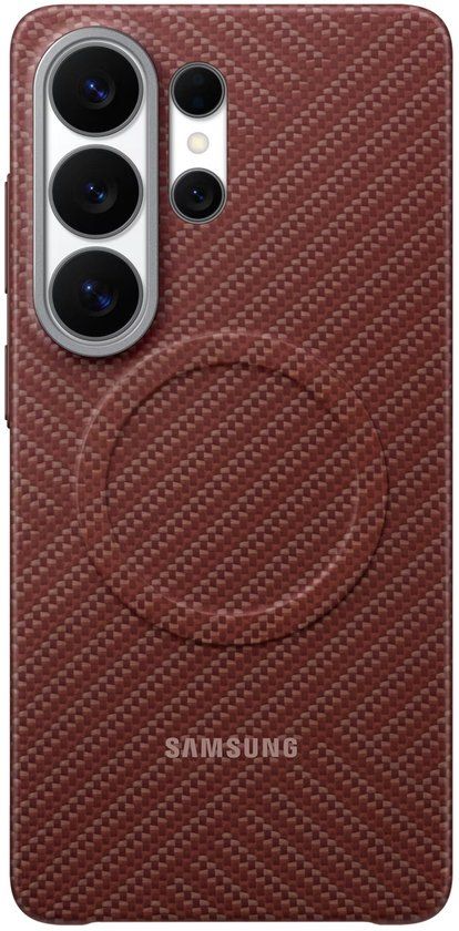 Samsung Galaxy S26 Ultra Hoesje - Carbon Magnet - Red