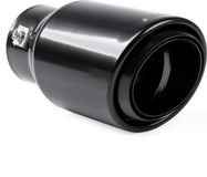 AMiO Embout d'échappement sport universel Inox Noir 89mm