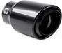 AMiO Embout d'échappement sport universel Inox Noir 89mm