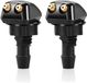 Orbit Electronic Ruitenwissers Sproeikop - Dubbele Gaten - 2 stuks