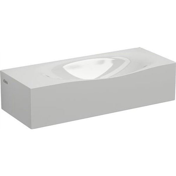 Clou Hammock fontein met geintegreerde afvoer en overloop mineral marmer B45xH11xD18cm CL/03.08370