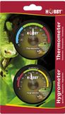 Hobby Terrano analoge thermometer hygrometer voor terrarium | zelfklevende combimeter