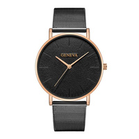 Geneva Luxe Dames Horloge - Anoloog Uurwerk Mesh Bandje voor Vrouwen