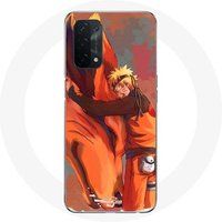 Maniacase Etui voor Oppo A74 5G Kurama Naruto manga poster
