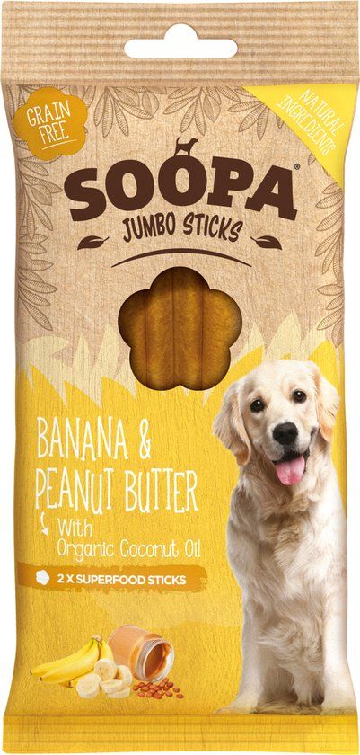 Soopa Banaan & Pindakaas Jumbo Stick - 170g