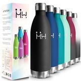 Honeyholly Roestvrijstalen Drinkfles, 1L Thermosfles, Bpa-Vrij, Lekbestendig
