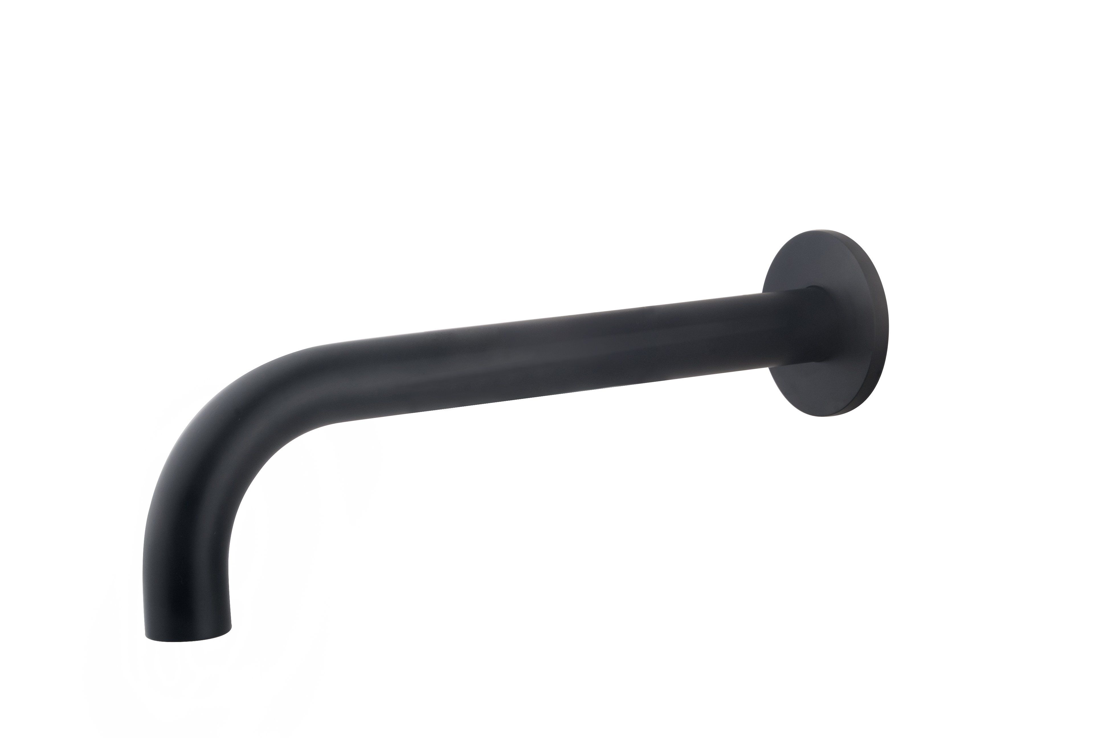 Wiesbaden Caral Inbouw Baduitloop 25 cm. - Mat Zwart