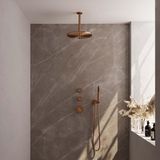 Brauer Copper Carving Thermostatische Regendoucheset Inbouw