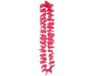 Merkloos Hawaii krans met roze bloemen