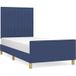 Prolenta Maison Exclusive - Bedframe zonder matras, blauw, 90x200 cm, gestoffeerd