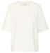 Soaked in Luxury Basis T-shirt voor dames JinaXXL, Katoen, Ronde hals, Korte mouw, Gebroken wit