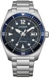 Citizen AW1881-52L Core Collection herenhorloge met blauwe wijzerplaat van 43 mm
