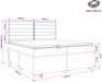vidaXL Boxspringbed met matras en hoofdeinde Blauw 200 x 200 cm Stof