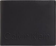 Calvin Klein Rubberized Bifold 5cc w/coin portemonnee - RFID - heren - black