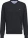 Fynch-Hatton V-hals Trui Zwart 100% Katoen Regular Fit - 3XL