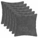 vidaXL Kussensloop 6 stuks Donkergrijs 50 x 50 cm Katoensatijn