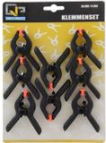 Merkloos / Sans marque Versluis Paint En Non-Paint B.V. Hobby lijmklemmen/veerklemmen - 24x stuks - 5 cm - Zwart
