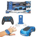 Lexibook Crosslander Phantom RC65LXB RC-raceauto met rookstralen, tot 15 km/u, driftmodus, klassieke en gebaren-afstandsbediening, geluids- en lichteffecten, blauw